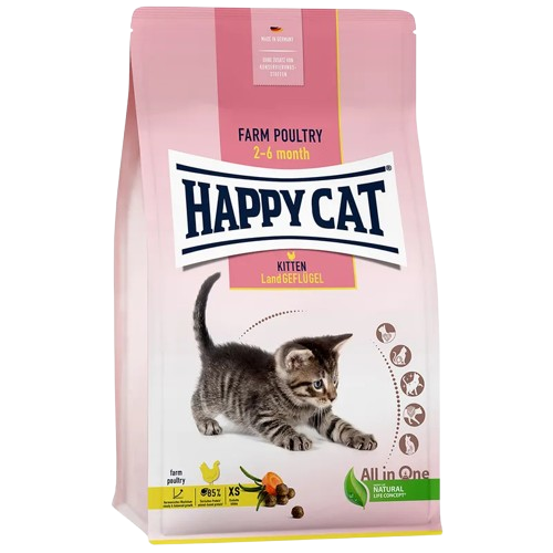 Happy Cat Kitten me Pule 4kg (2-6 muaj)