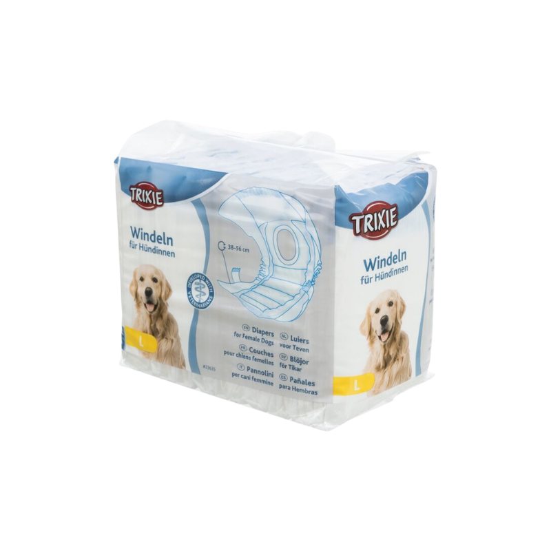 Pelena per qen femer masa L nga Trixe 12 pcs