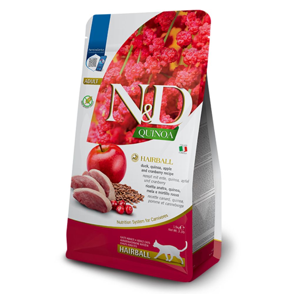 N&D Quinoa Hairball for Adult Cat 1.5kg