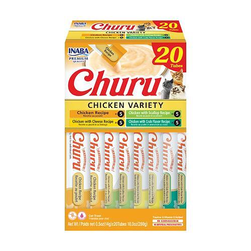 CAT CHURU BOX 20P: CHICKEN VARIETIES