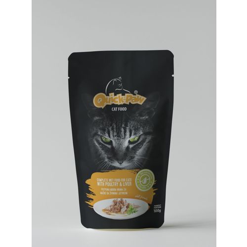 Ushqim për mace nga Quicker (Pulë) 100g