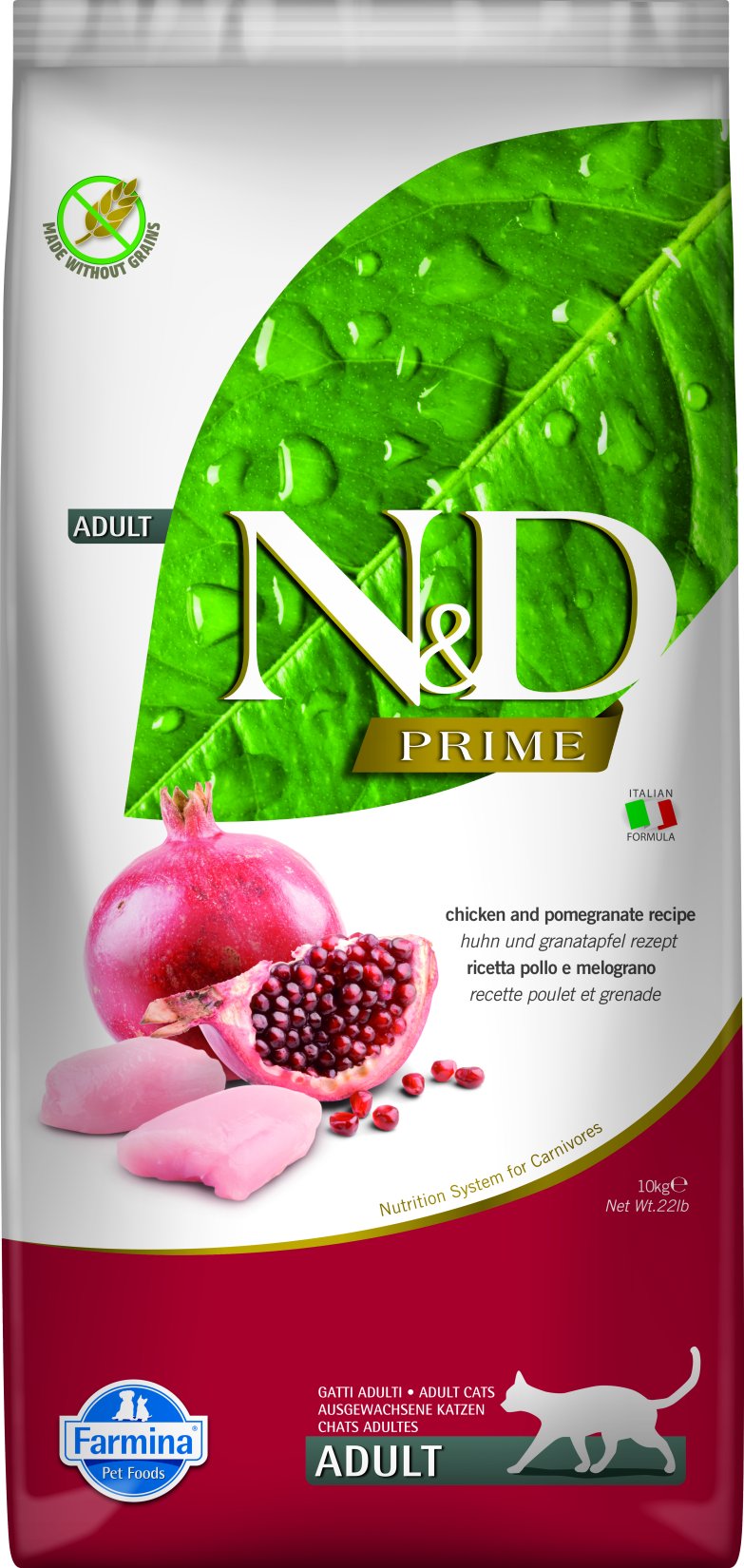 N&D PRIME CAT CHICKEN & POMEGRANATE ADULT 10kg