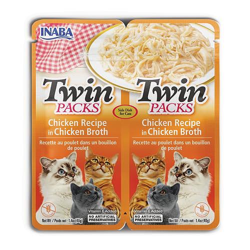 CAT TWIN PACKS CHICKEN RECIPE IN CHICKEN BROTH