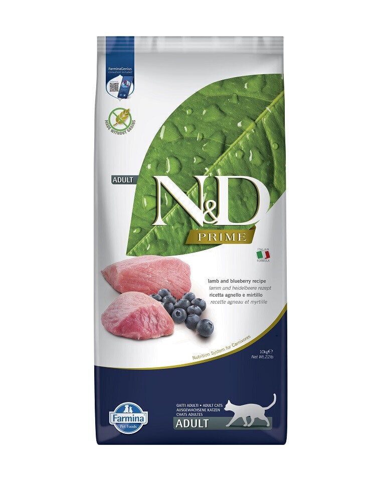 N&D per mace me Qingj & Boronicë 10KG (ADULT)