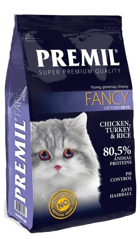 Premil Chicken Adult & Kitten 10kg (Anti-hairball)