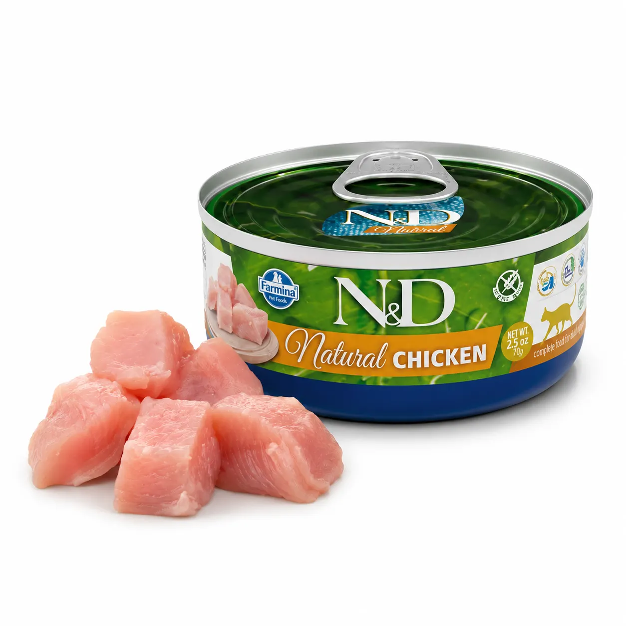 N&D CAT NATURAL CHICKEN ADULT 70GR