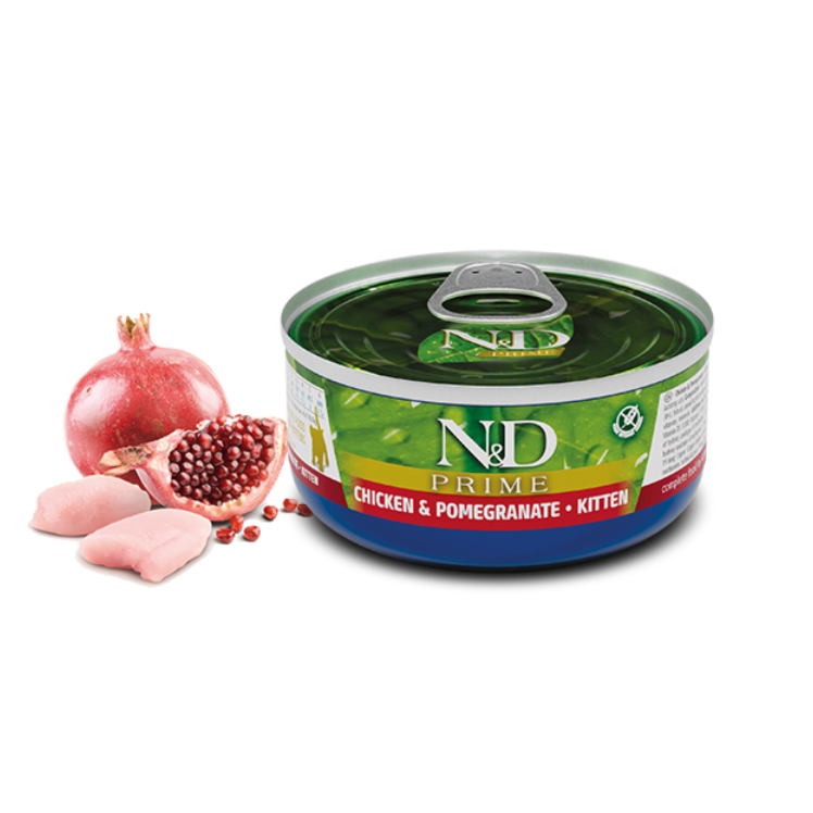 N&D CAT PRIME CHICKEN & POMEGRANATE KITTEN 70g