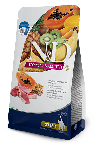 N&D Cat Tropical Selection per Kotele Qingj 1.5kg