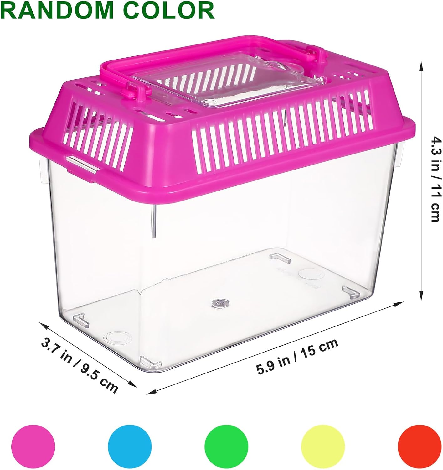 Akuarium transparent për Breshka Uji